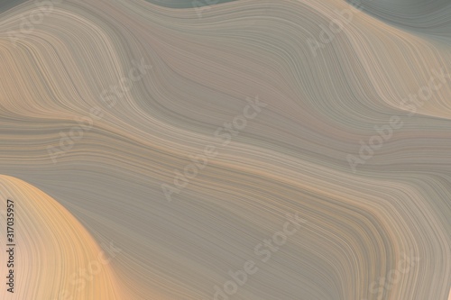 fluid artistic waves with modern waves background illustration with rosy brown  burly wood and dim gray color