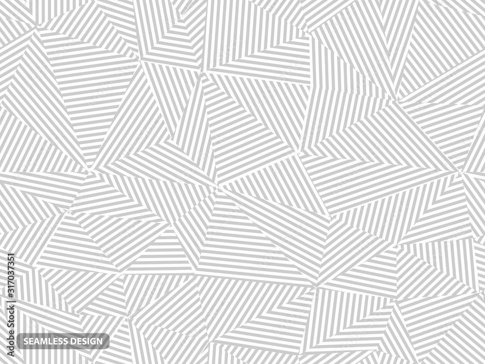 Geometric striped seamless pattern. Light creative design - triangle endless gray and white texture Geometric striped seamless pattern. Light creative design - triangle endless gray and white texture