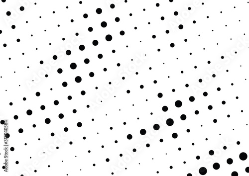 Abstract halftone dotted background. Monochrome grunge pattern with dot and circles. Vector modern pop art texture for posters, sites, business cards, cover, postcards, labels, stickers layout.