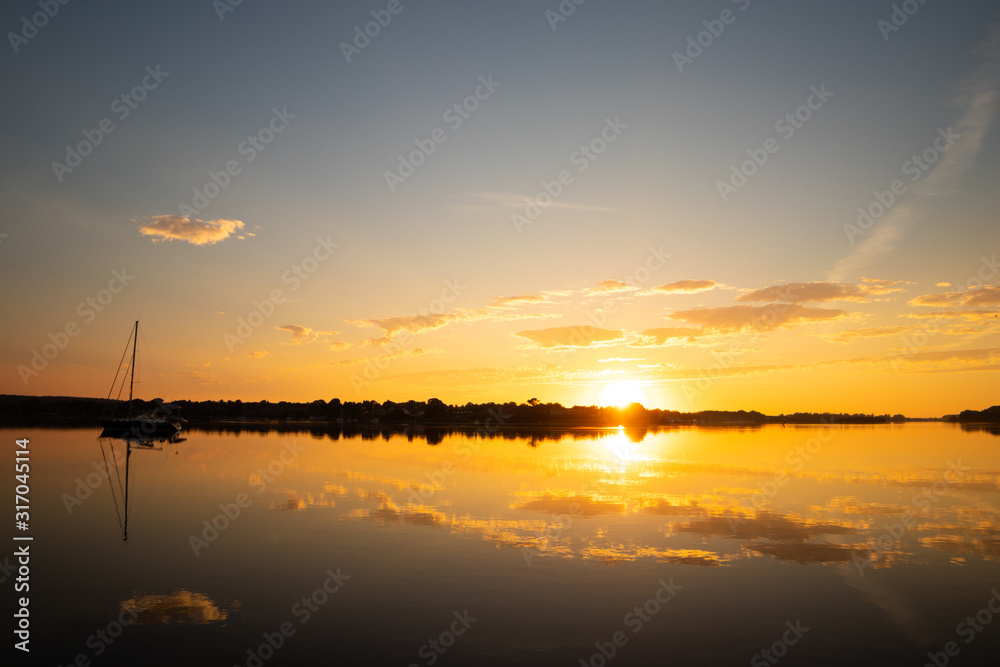 Sonnenaufgang in Süddänemark