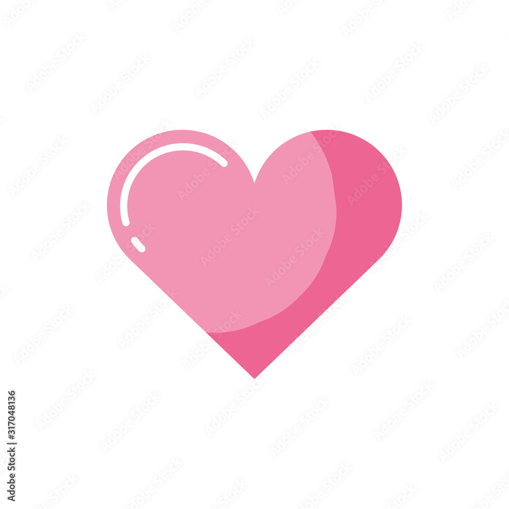 Isolated heart icon vector design