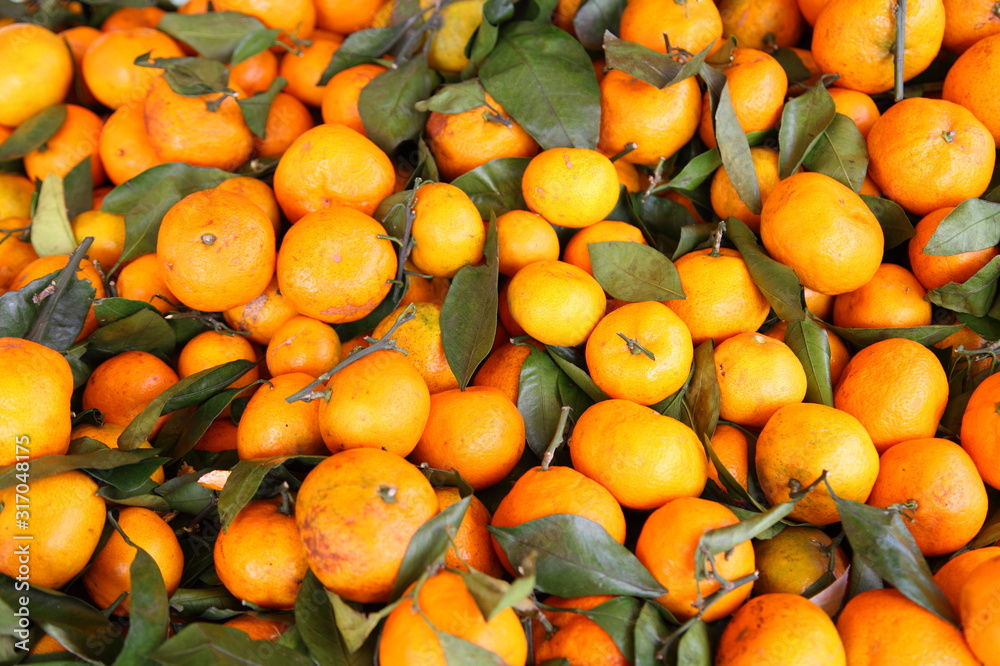 A pile of orange 