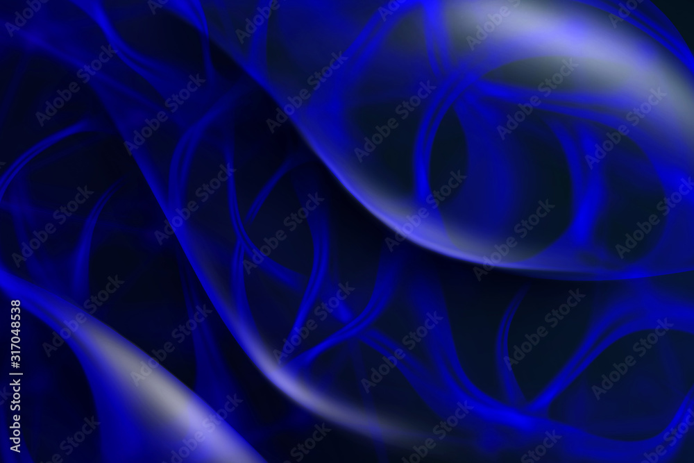 Obraz premium Abstract background design with dark blue waves.