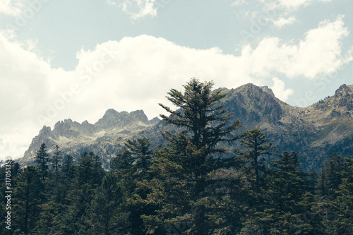 Natural beauty of the Pyrenees France Mountains