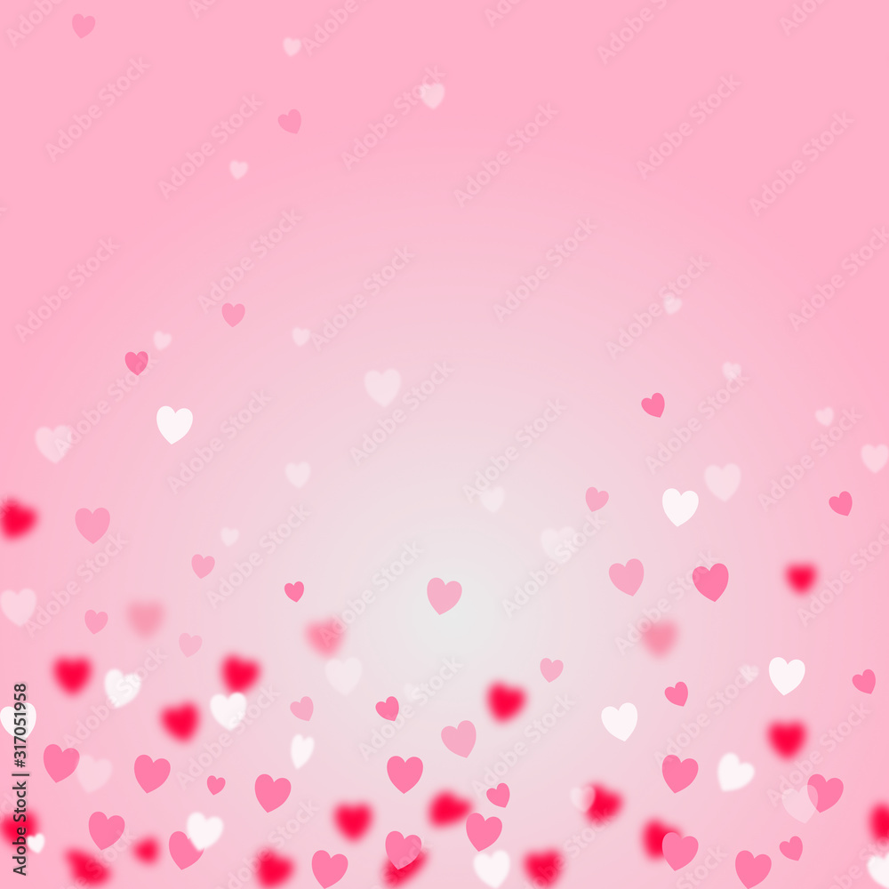 abstract pink valentine background with heart.