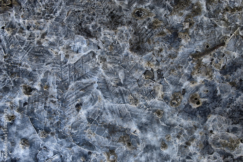 crushed ice glass cracks background, abstract seasonal background, pieces of ice crushed sharp overlay © kichigin19