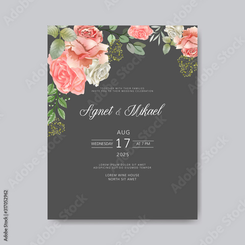 beautiful and romantic wedding invitation cards