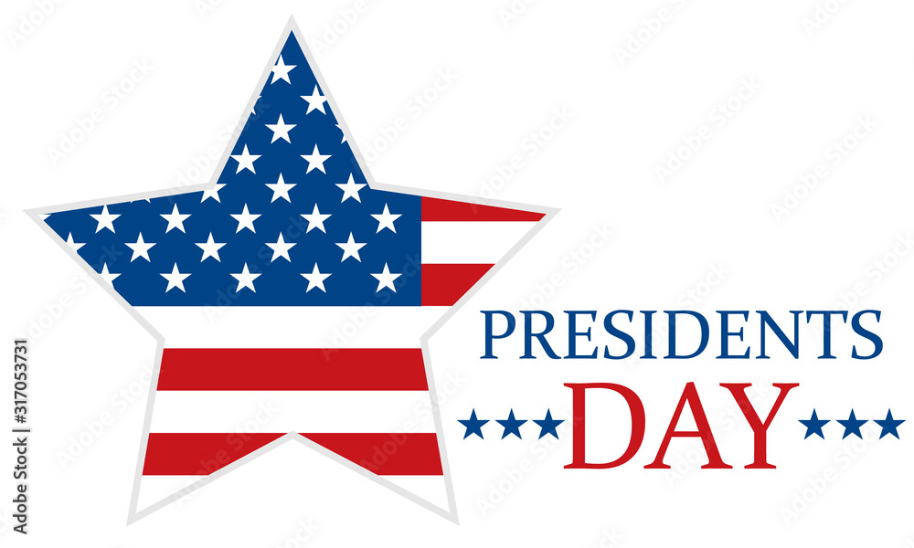 Happy Presidents Day Vector Illustration. Suitable for greeting card, poster and banner. Washington's Birthday. 