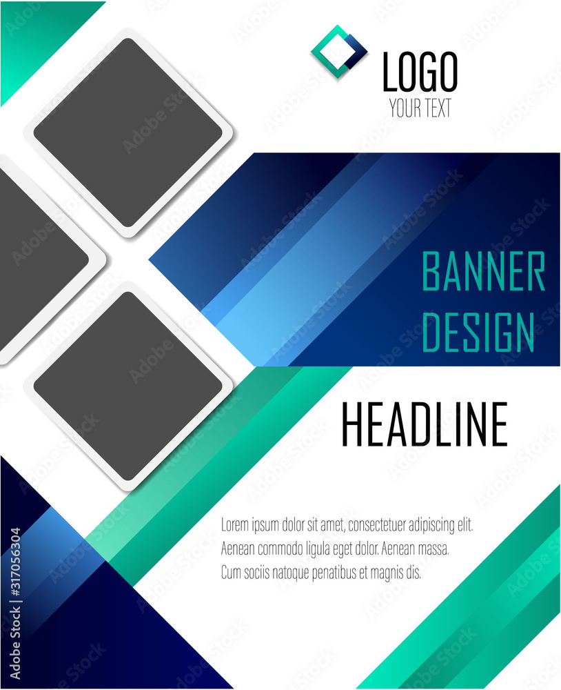 Company logo banner design. Vector web site gradient design template. Modern flat illustration. Company logo banner design. Vector web site gradient design template. Modern flat illustration.