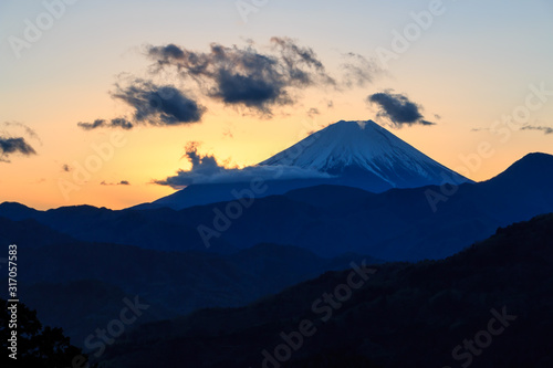 Mt. Fuji seen at Takaori