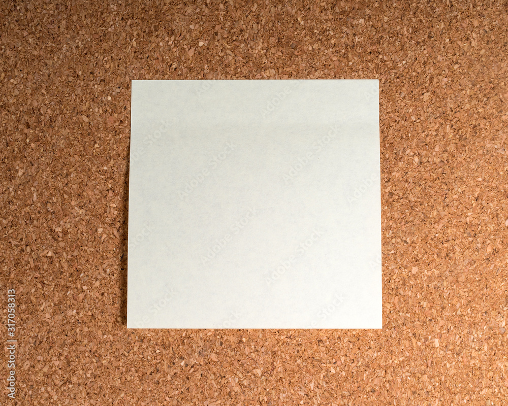 Sticky Note on a Board Sticky Note on a Board