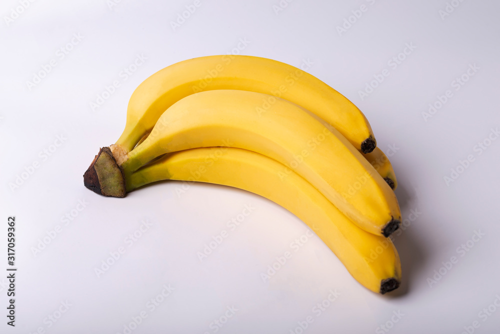 Banana on a white isolated background. Banana fruit. Banana on a white isolated background. Banana fruit.