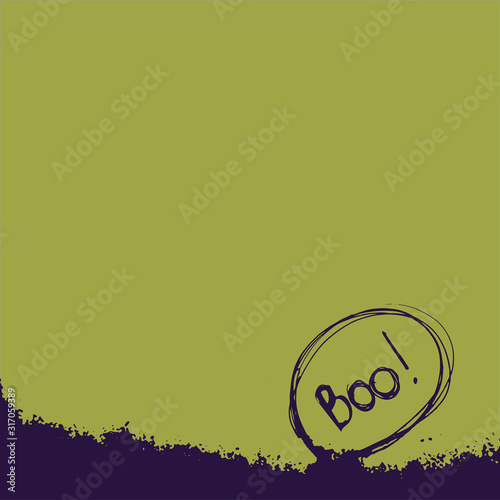 Vector handdrawn illustration. Halloween card, poster, banner invitation EPS 10