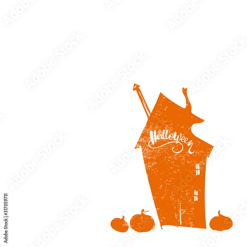Vector handdrawn illustration. Halloween card, poster, banner invitation EPS 10