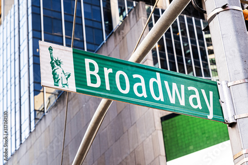 Foto Broadway street sign