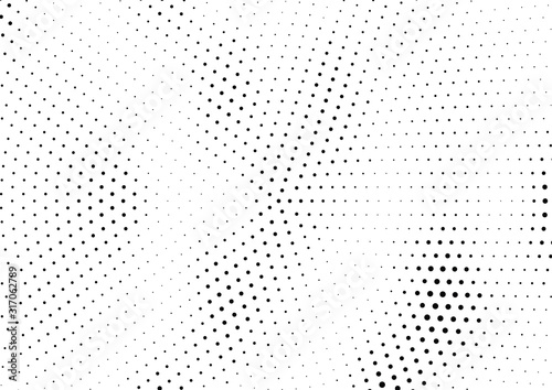 Abstract halftone dotted background. Monochrome grunge pattern with dot and circles. Vector modern pop art texture for posters, sites, business cards, cover, postcards, labels, stickers layout.