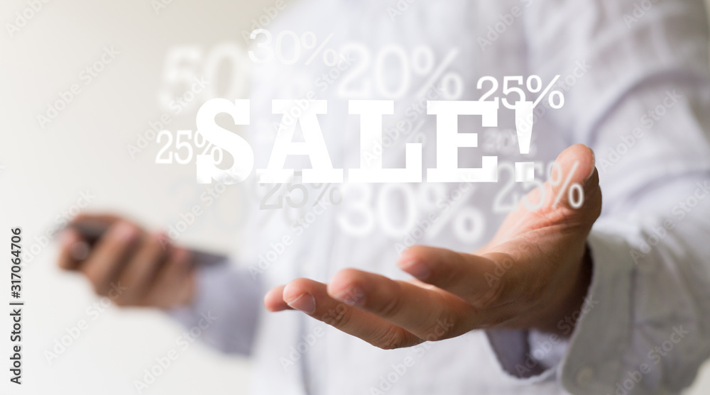sale digital percent in hand sale digital percent in hand