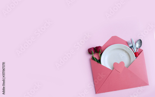 Valentines day meal concept