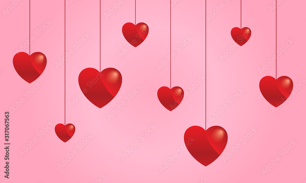 Happy Valentines Day Background Vector Template With Romantic Love Heart. Day OF Valentines Paper Craft, Greeting Card Design Happy Valentines Day Background Vector Template With Romantic Love Heart. Day OF Valentines Paper Craft, Greeting Card Design
