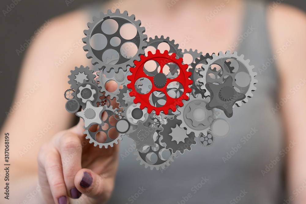 gear Technology setting concept background. gear Technology setting concept background.