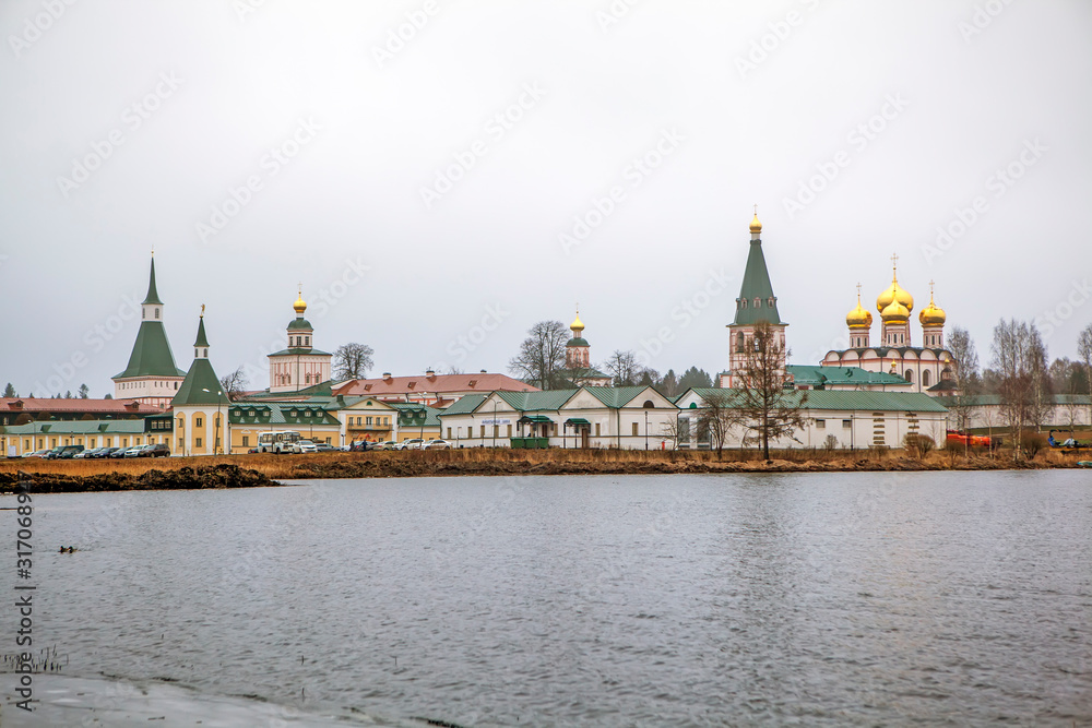 Valdai Iversky Monastery. Novgorod region. Selvitsky Island. Russia
