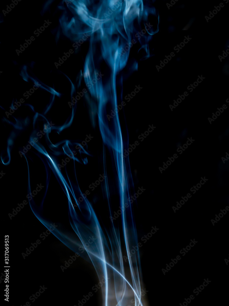 Obraz premium smoke texture on black background