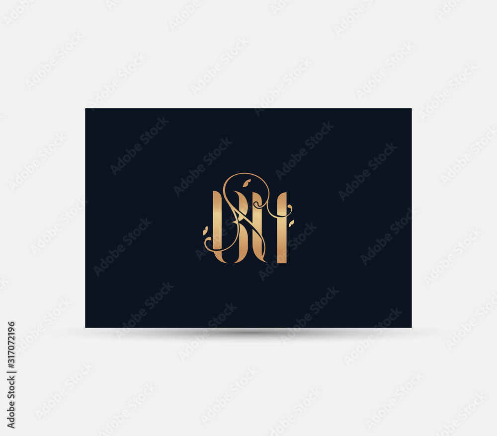 letter B U logo. luxury lettr BU logo design element. letter B U logo. luxury lettr BU logo design element.