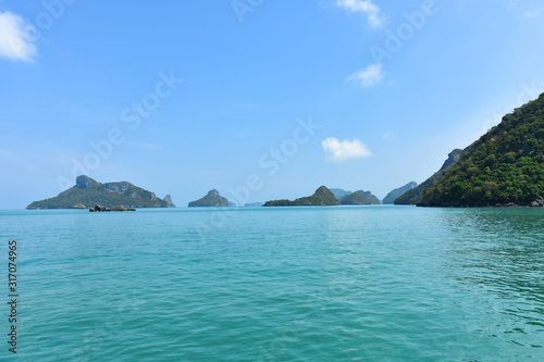 View of the many islands in the Ang Thong National Park