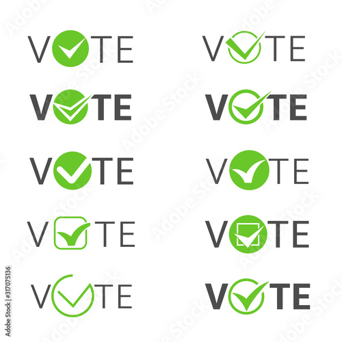 Election vote symbols