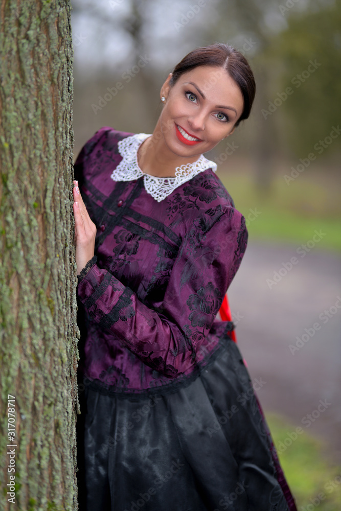 Slovak folklore.  Slovak folklore dress.