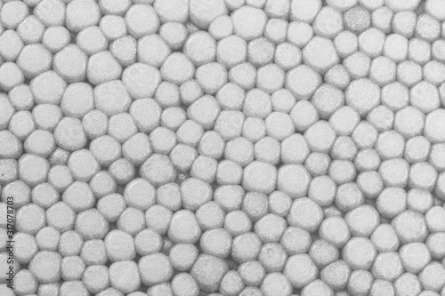 macro styrofoam texture closeup black and white photo