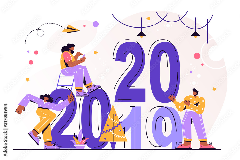 Vector illustration little people Vector illustration little people