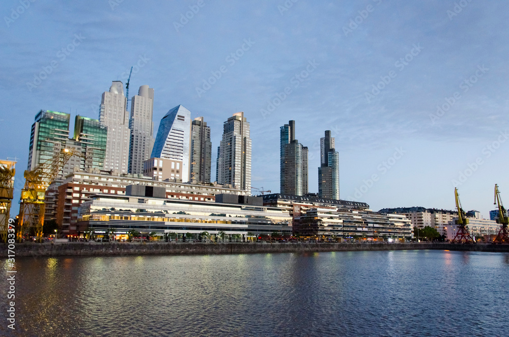 View of Puerto Madero, Buenos Aires, Argentina