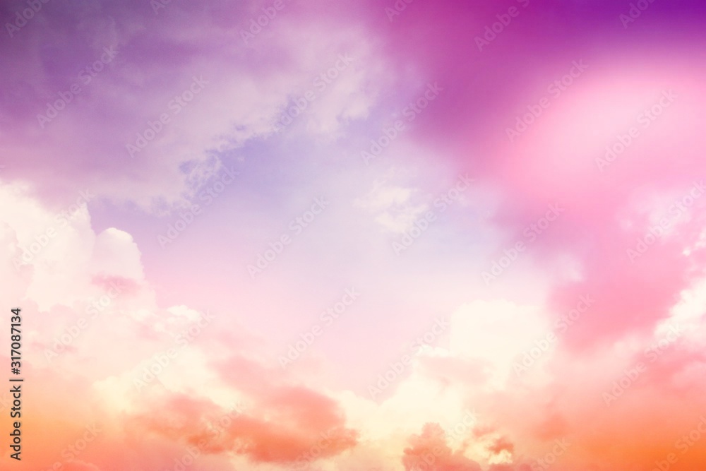 The clouds. Sun rays. Evening sky. Atmosphere. Sunset. Dawn. Beautiful sky. Constellations.