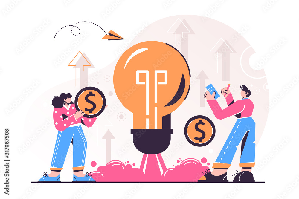 Business ideas vector illustration. Business ideas vector illustration.