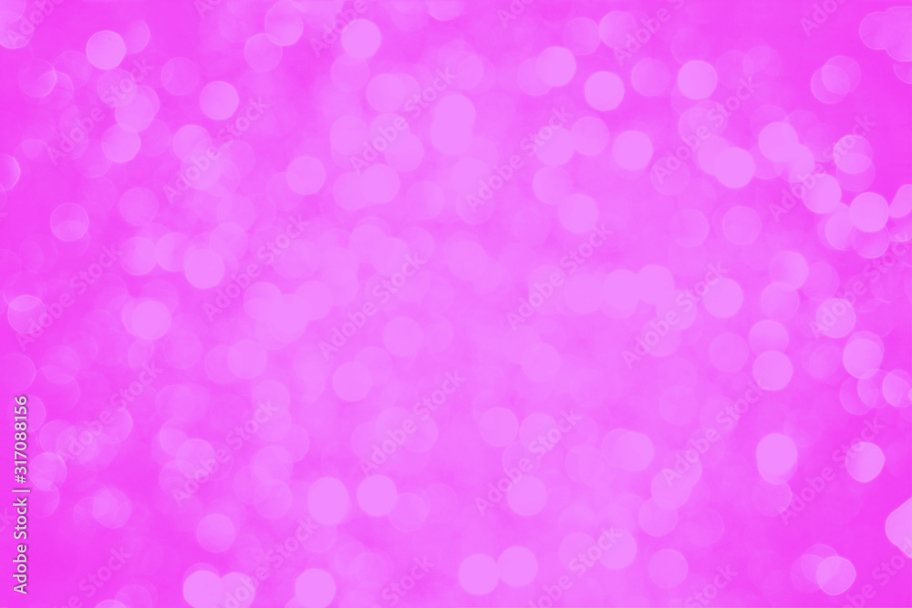 Deep pink gradient background. Blurred lights background