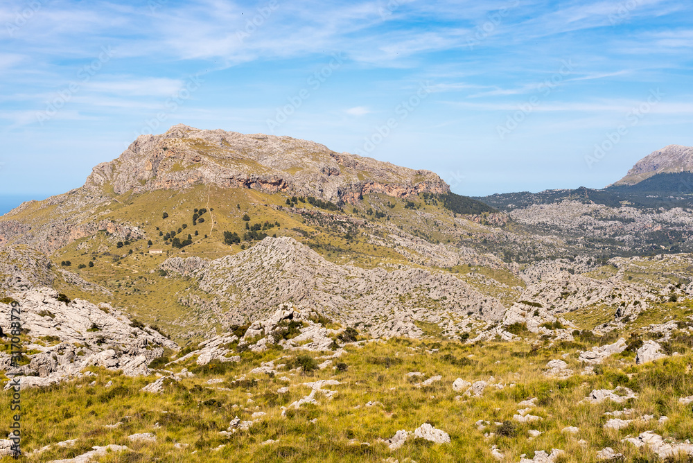 The mountainous west coast of the island of Majorca. Spain The mountainous west coast of the island of Majorca. Spain
