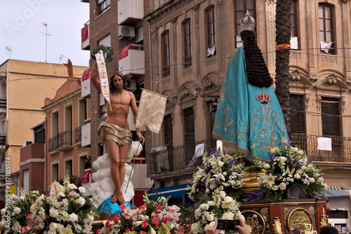 In the Holy Week the meeting between the Virgin Mary and Jesus is celebrated on the morning of Resurrection Sunday