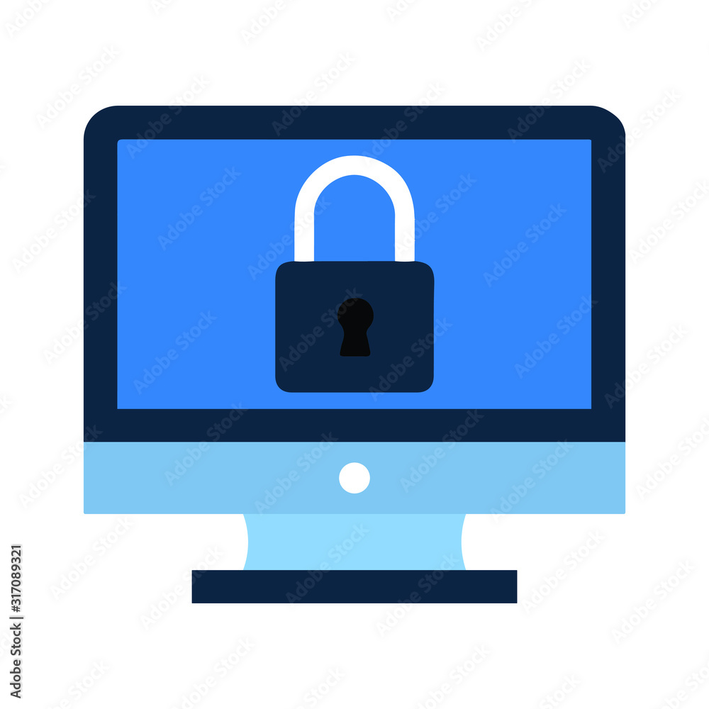 Access restriction or system protection icon Access restriction or system protection icon