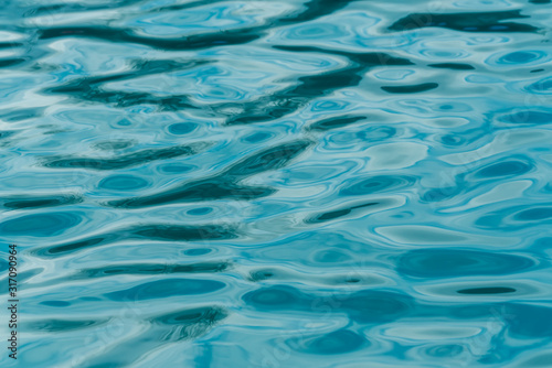 Texture of blue water surface