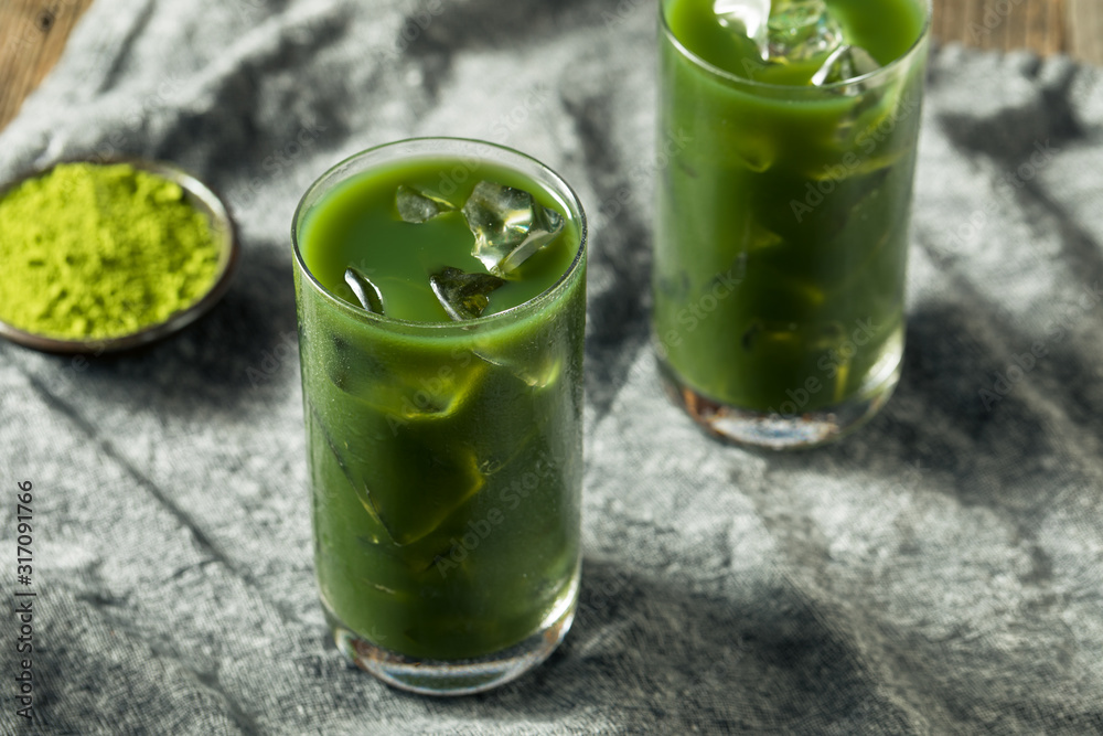 Homemade Iced Matcha Drink Homemade Iced Matcha Drink