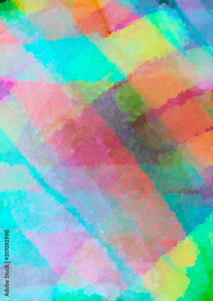 Watercolour Style Lines Paint Strokes For Background 