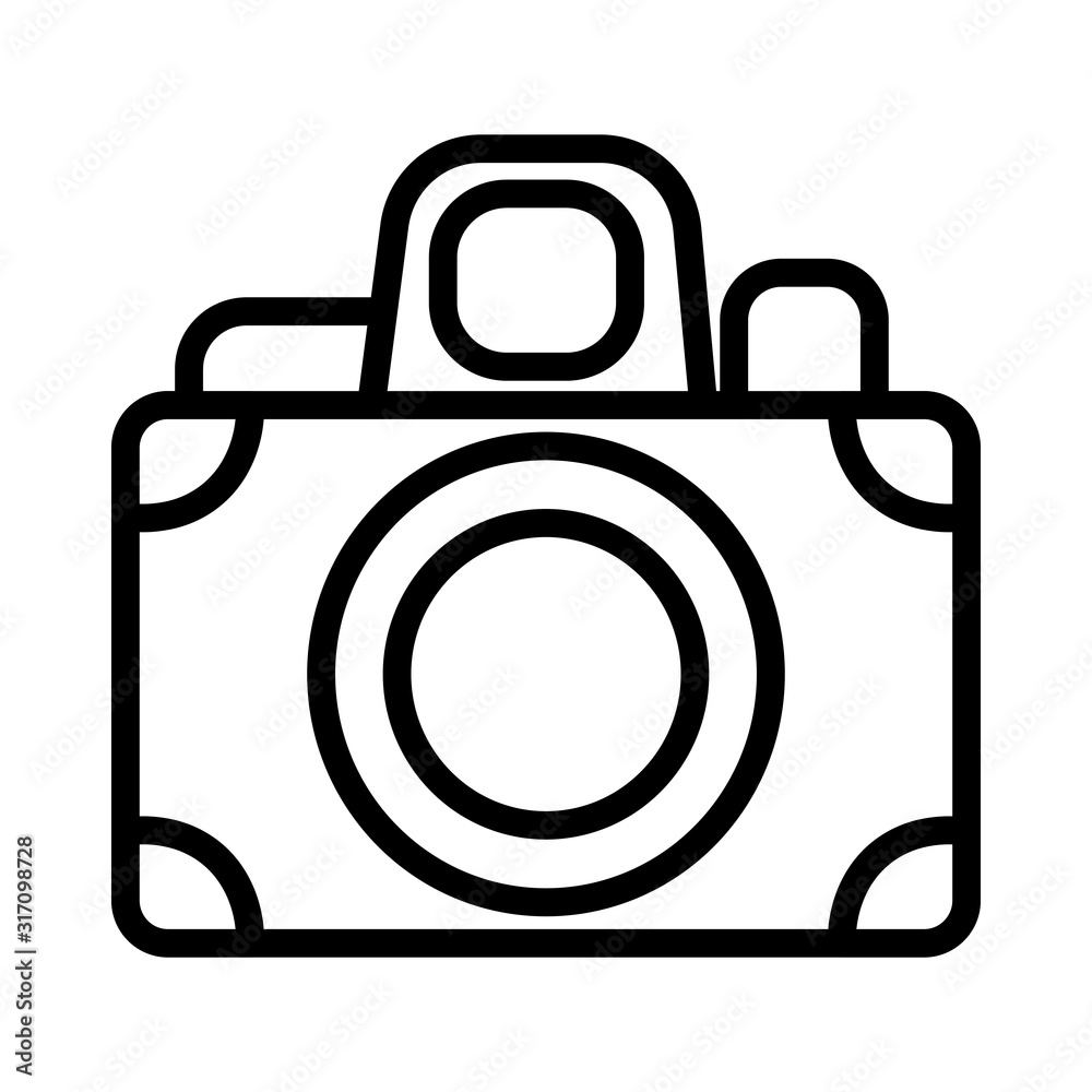 photo camera device icon thick line photo camera device icon thick line