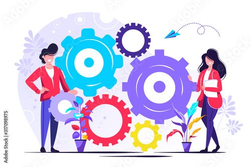 Business concept of vector illustration