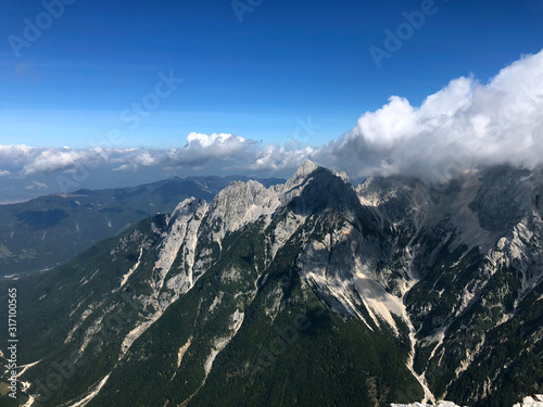 Julian Alps landscape from Prisojnik peak