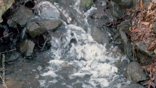 Georgia Chattahoochee River Park A close up of water flowing in a small creek near the River