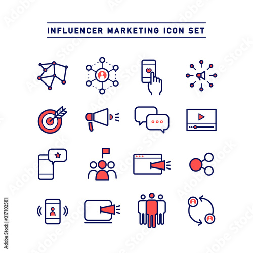 INFLUENCER MARKETING ICON SET