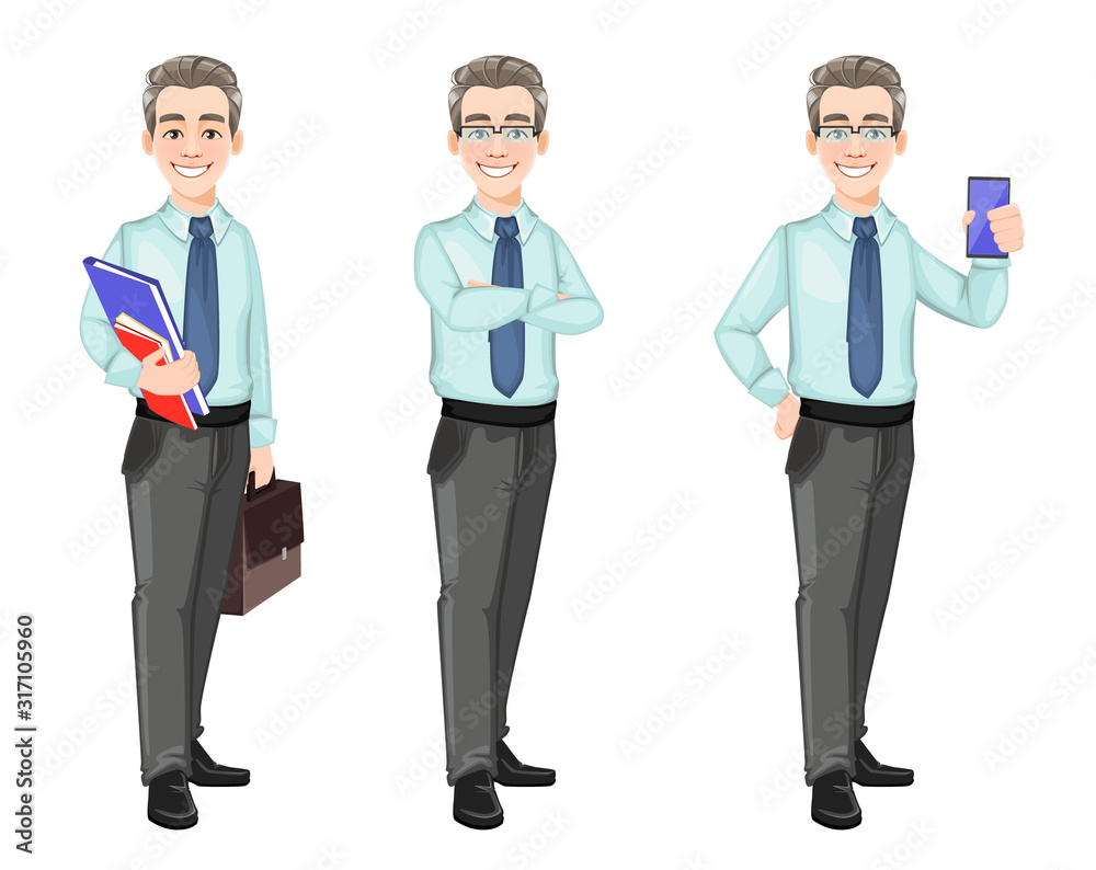 Handsome confident business man Handsome confident business man