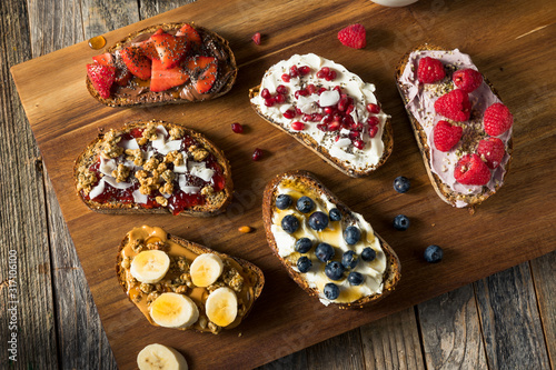 Homemade Sweet Gourmet Breakfast Toasts