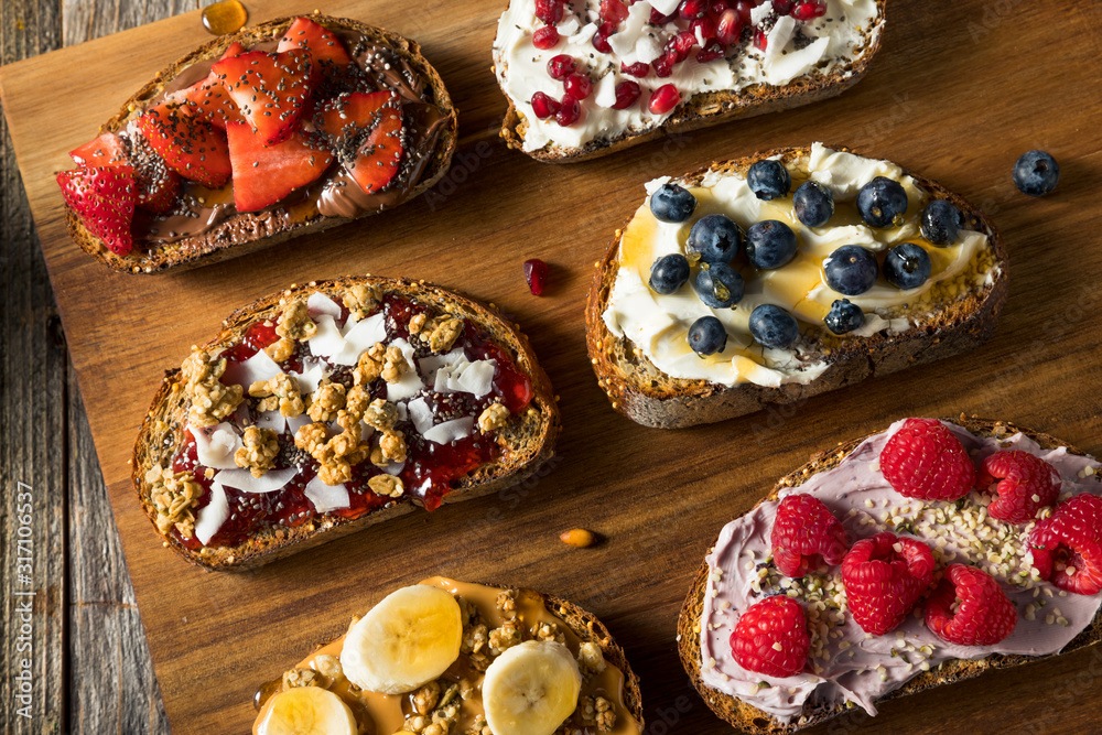 Homemade Sweet Gourmet Breakfast Toasts Homemade Sweet Gourmet Breakfast Toasts